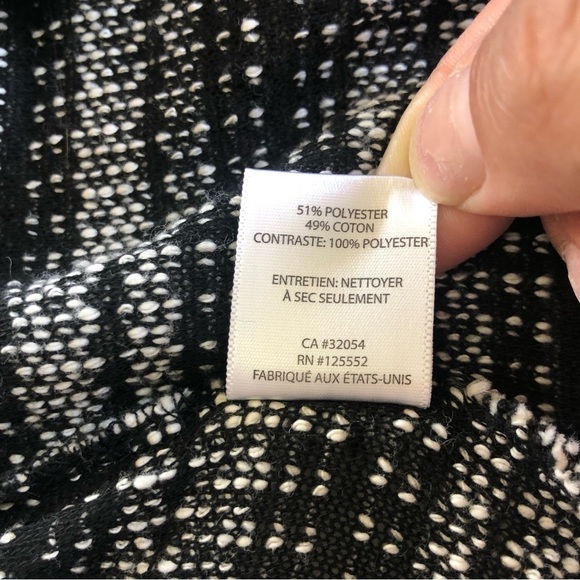 Anthropologie Dolan Mimeo Draped Tweed Knit Sleeveless Open Cardigan Sweater XS - Picture 9 of 12